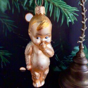 Christopher Radko Retired 'BABYKINS' Kewpie Doll Glass Ornament 1996
